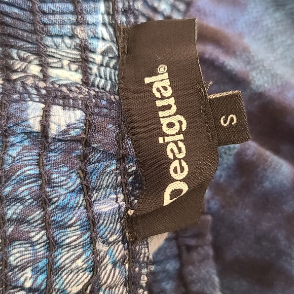 Desigual Women's Blue Batik Summer Skirt (SzS) - Picture 4 of 10